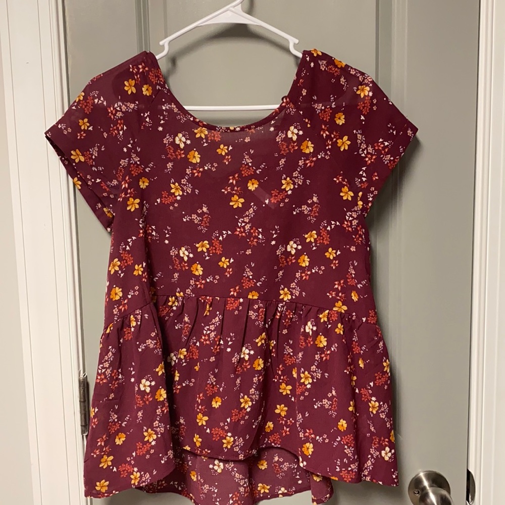 Babydoll waist blouse